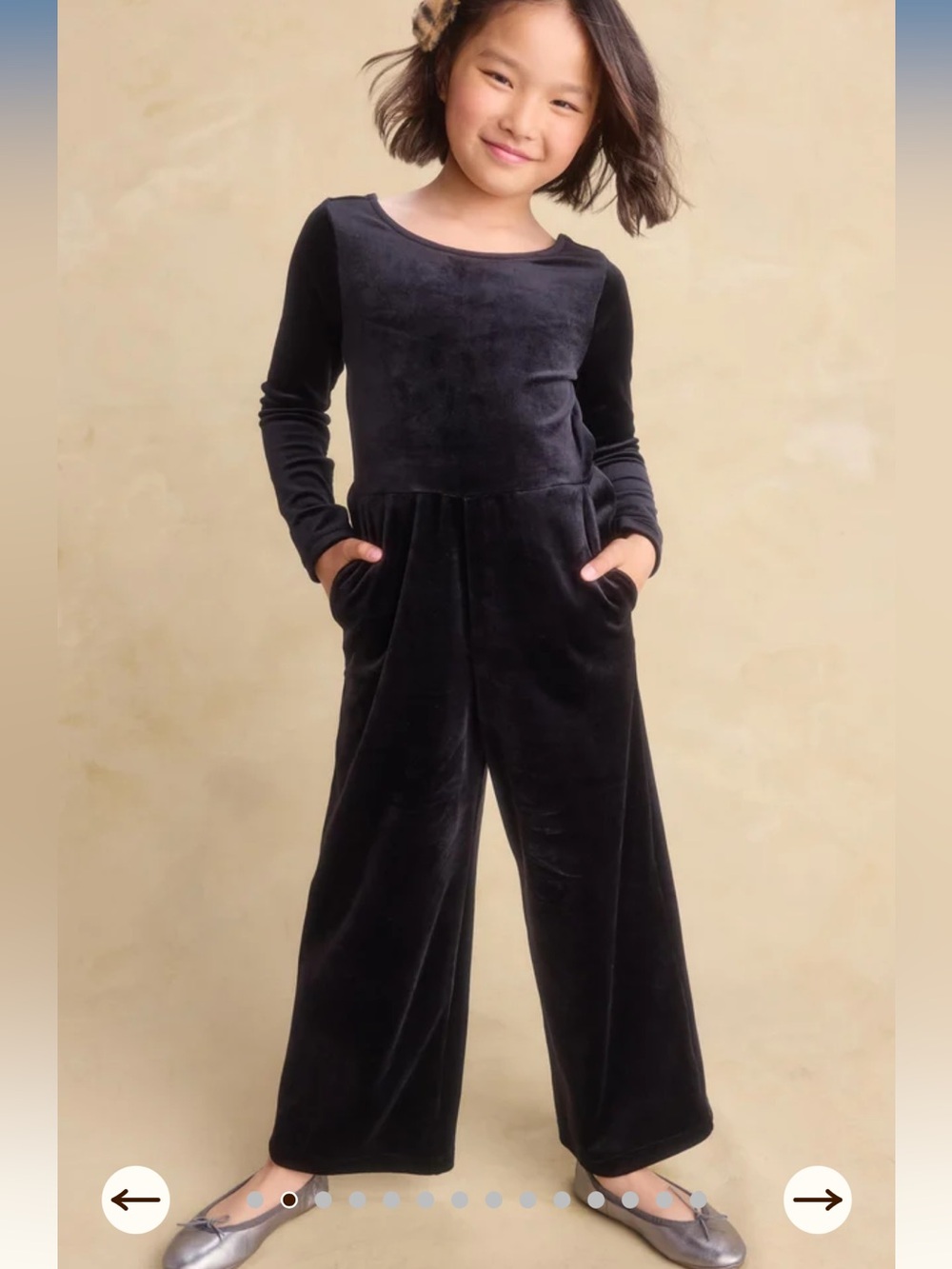 Tea Collection just for kicks velour jumpsuit sz 5 green holiday Christmas party